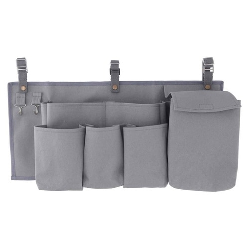 ペットケージ 収納 ポケット 吊り下げ収納 グレー