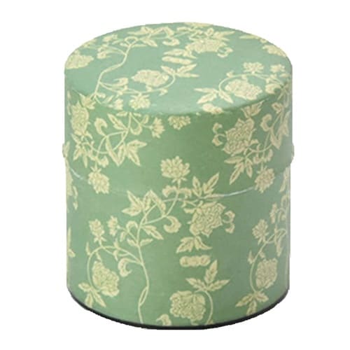 茶筒 100ml ぽッ・かん S 花唐草 みどり