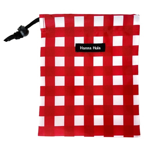巾着 消臭巾着 Sサイズ おむつ ギンガムレッド
