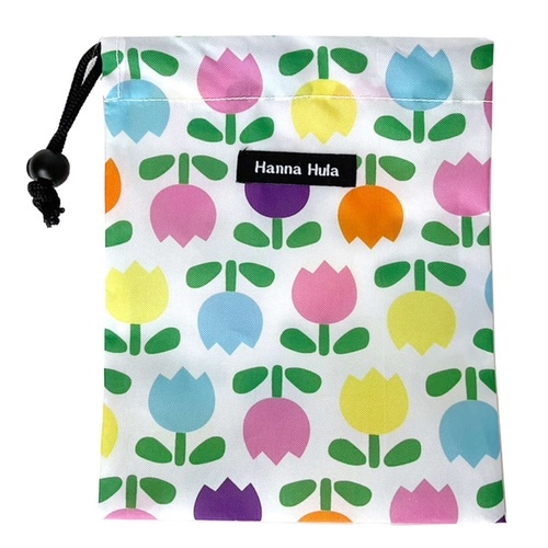 巾着 消臭巾着 Sサイズ ホワイトチューリップ