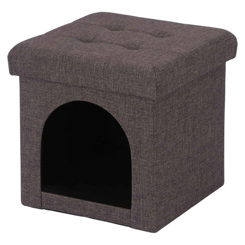 ペットハウス スツール ミニ 30cm チャコール