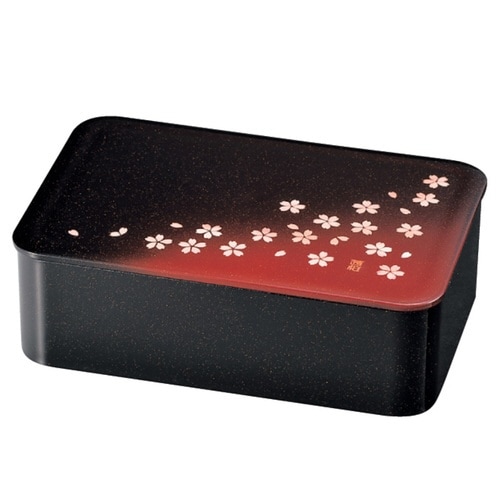 弁当箱 1段 600ml 一段ランチ 茜桜赤