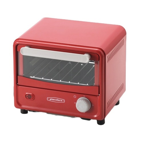 オーブントースター ミニ レッド
