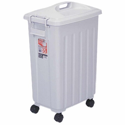 ゴミ箱 40L 屋外兼用 ふた付き グレー