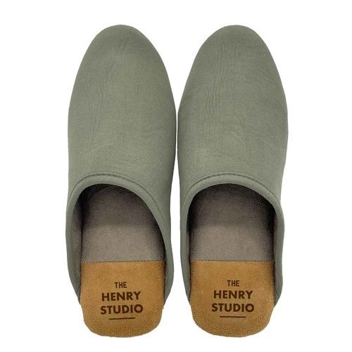 スリッパ ヘンリースタジオ カーキ