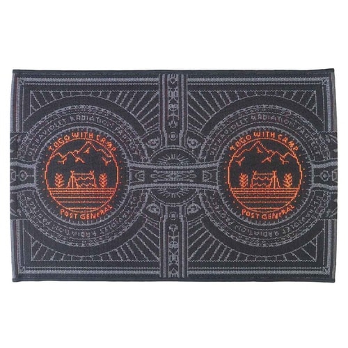 玄関マット キャンプブラック