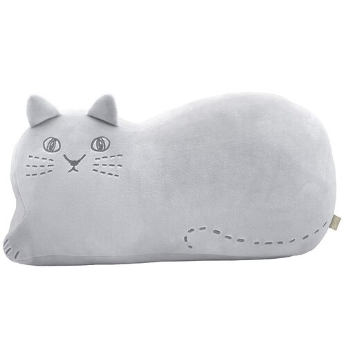 クッション にゃふにゃふ ネコ グレー