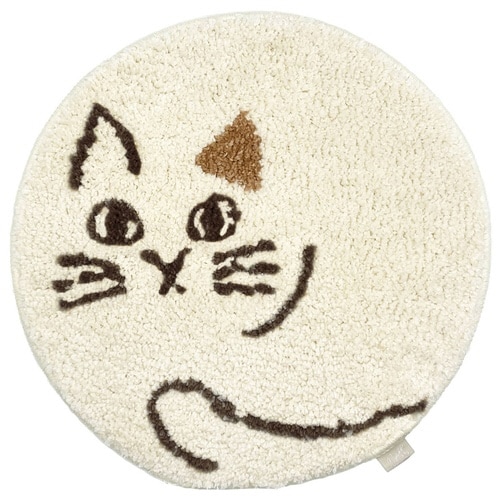 チェアパッド にゃふにゃふ アイボリー