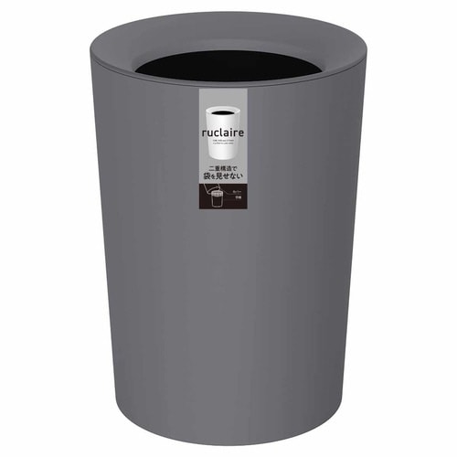 ゴミ箱 6.7L 丸型 ルクレール グレー