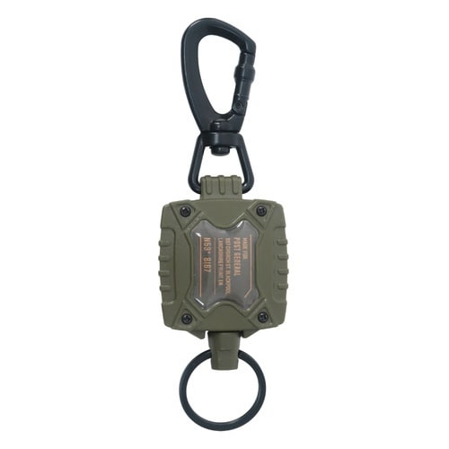 キーホルダー リールキーホルダー オリーブ