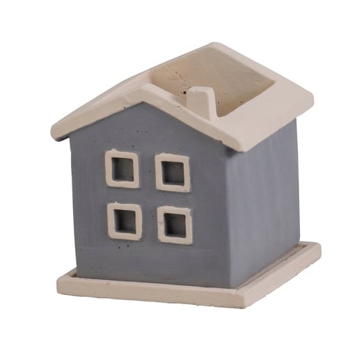 フラワーポット コティ スクエアポット L グレー