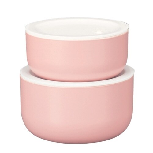 保存容器 さっと洗える保存容器 丸 ピンク