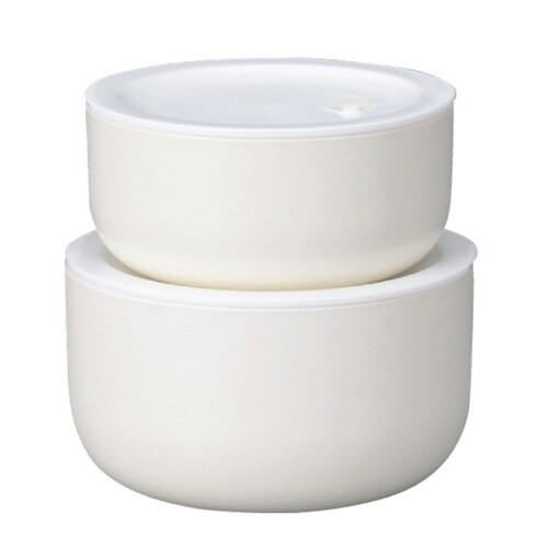 保存容器 さっと洗える保存容器 丸 ホワイト