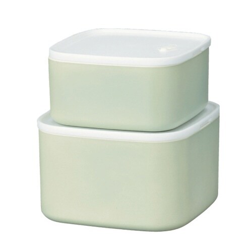 保存容器 さっと洗える保存容器 角 ピスタチオ