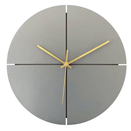 掛け時計 クオーター アプリクス シルバー