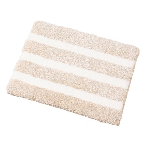 バスマット デュアルボーダー ベージュ