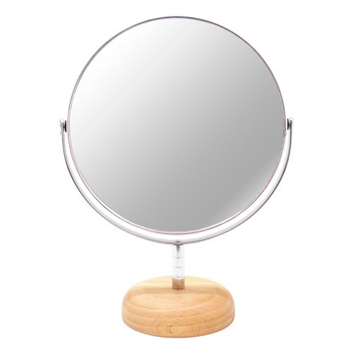 スタンドミラー 片面拡大鏡 7倍率 ナチュラル