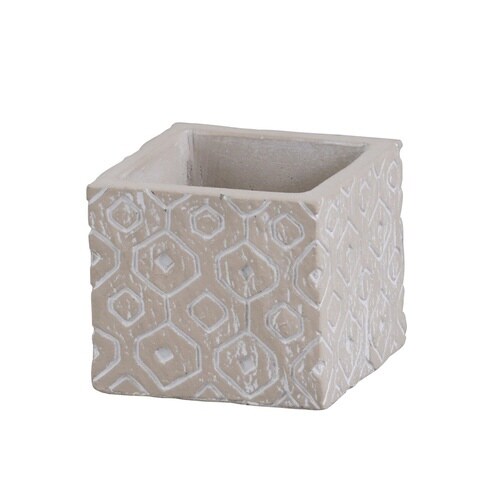 植木鉢 コーシェリ スクエアポット S グレー