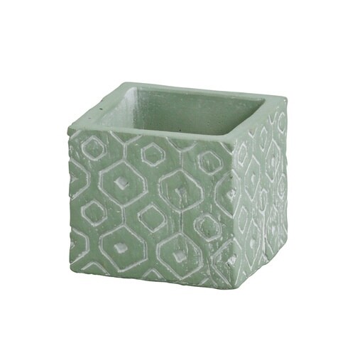 植木鉢 コーシェリ スクエアポット S グリーン