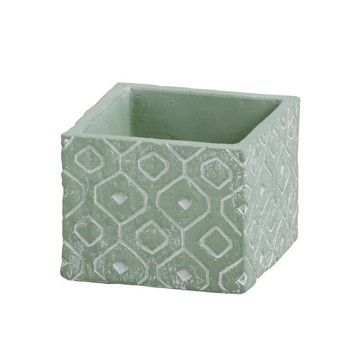 植木鉢 コーシェリ スクエアポット L グリーン