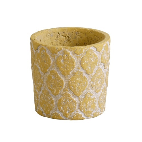 植木鉢 コーシェリ ラウンドポット S イエロー