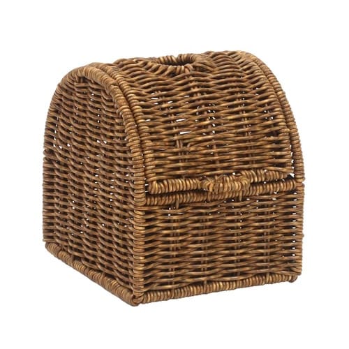 ティッシュケース ユティル ダークブラウン