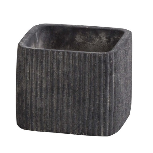 植木鉢 チルダ スクエアポット S ブラック