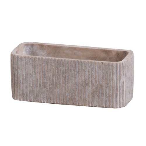 植木鉢 チルダ レクトポット S ブラウン