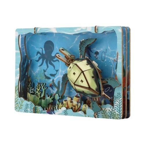 パズル 3Dシアターパズル アプリクス ウミガメ