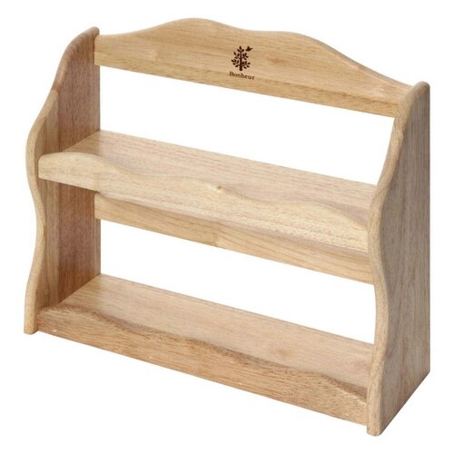 調味料ラック 木製 スパイスラック ボヌール 2段