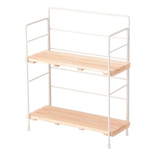 調味料ラック ウッドミニシェルフ ホワイト