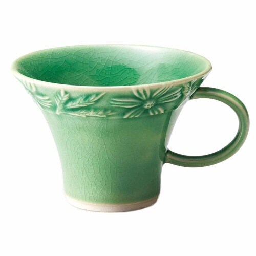 マグカップ 230ml マーガリート 陶器 緑