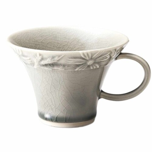 マグカップ 230ml マーガリート 陶器 灰