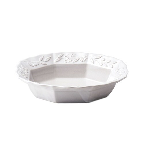 ボウル 19cm オーバル オリーヴ 磁器 白