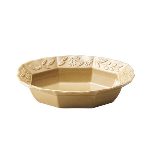 ボウル 19cm オーバル オリーヴ 磁器 黄