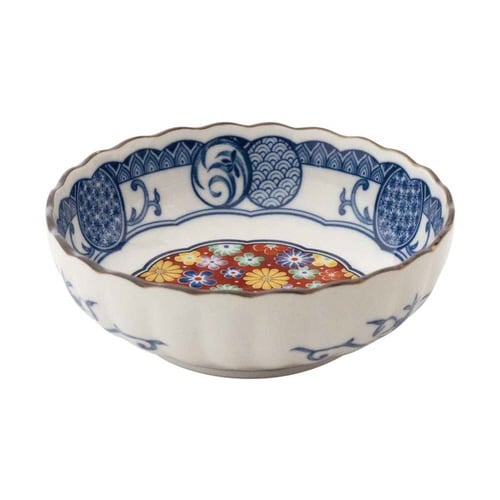 小鉢 12.5cm 4寸 ボウル 藍染小紋 花小紋