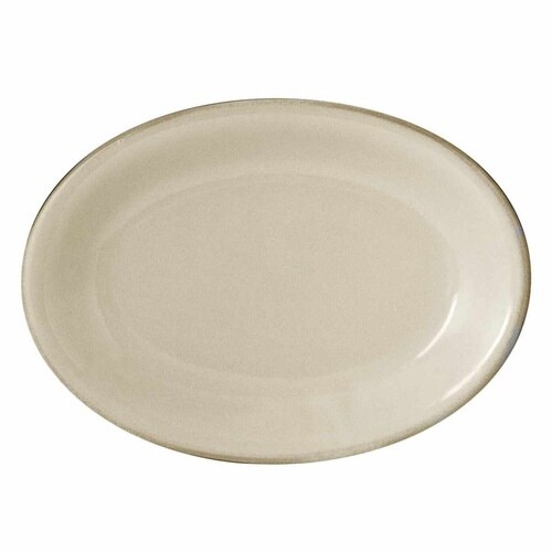 プレート 19.5cm 餃子皿 窯変 アイボリー