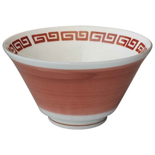 麺鉢 900ml ラーメン鉢 レトロ中華 赤