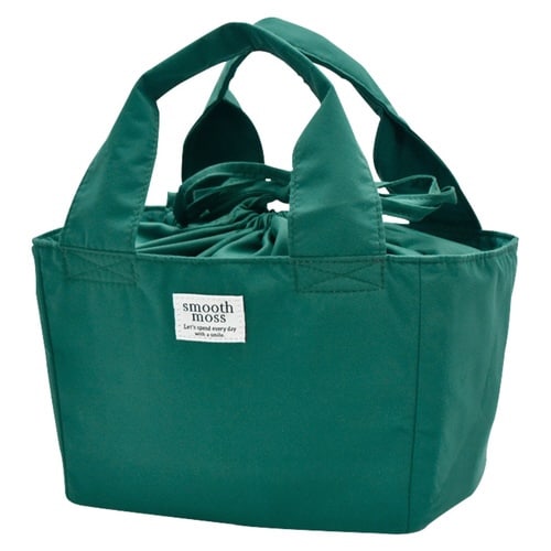 ランチバッグ 保冷 巾着 smooth グリーン