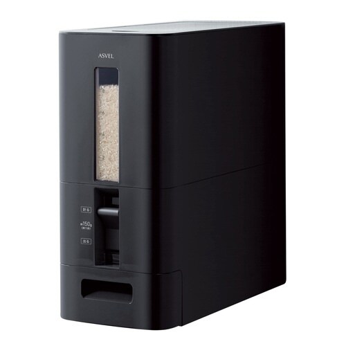 米びつ S計量米びつ 12kg ブラック