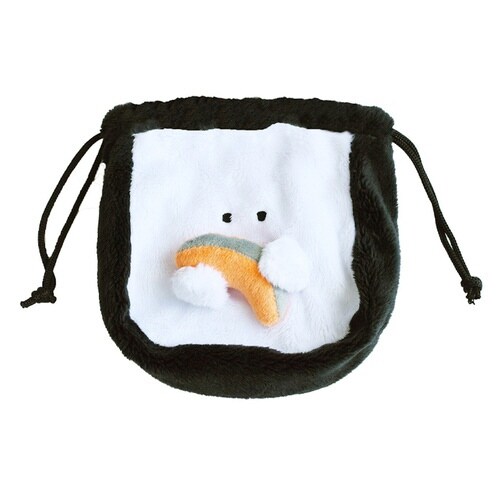 巾着 ポーチ ぎゅっとおにぎりさん 巾着ポーチ 鮭