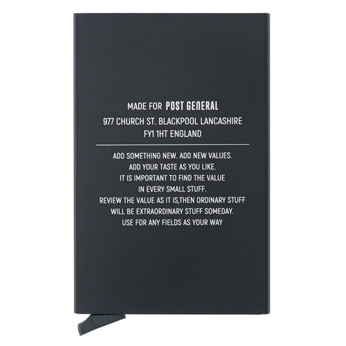 クレジットカードケース POST ブラック