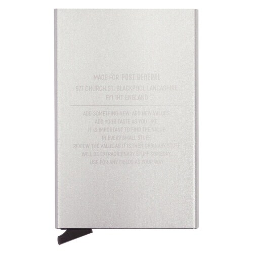 クレジットカードケース POST シルバー