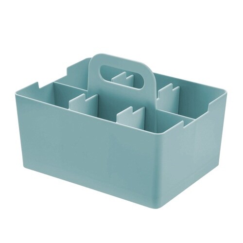 卓上 収納ケース デスクトートミニ ブルー