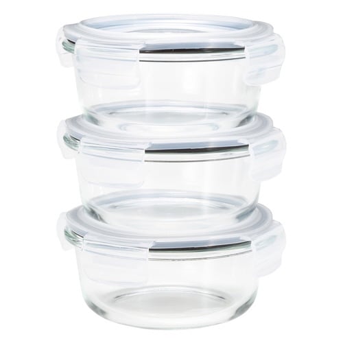 保存容器 400ml 耐熱ガラス保存容器 3個入