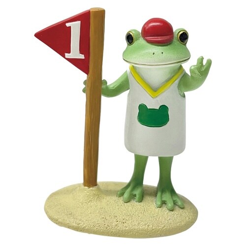 コポー 運動会で1位のカエル カエル 置物