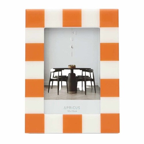 フォトフレーム アプリクス ホワイト×オレンジ