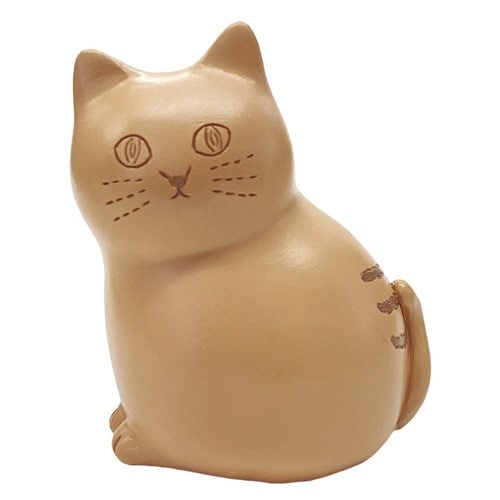 クリップホルダー にゃふにゃふ レジン ブラウン