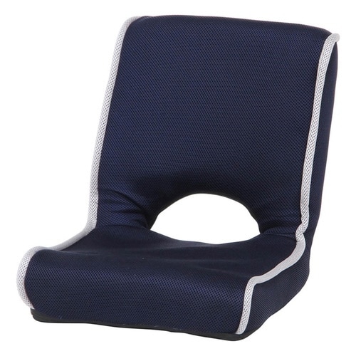 座椅子 1人掛け 折りたたみ 幅40cm ネイビー