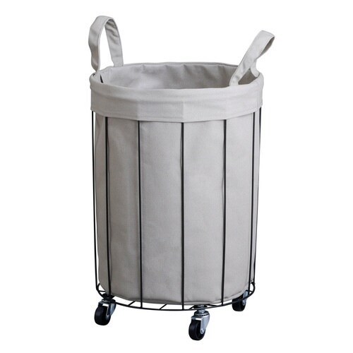 バスケット ワイヤーファブリック グレー